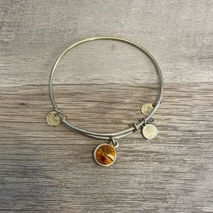 Alex and Ani gold November birthstone bangle